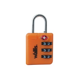 [A810920] Candado Wallis COMBTSA 3 DIS Naranja A810920