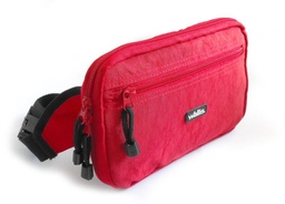 [K040140] Cangurera 2 compartimientos, organizador interior, rojo, Wallis
