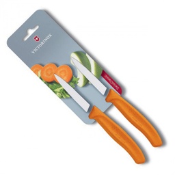 [6.7606.L119B] Cuchillo Swiss Classic Mondador de 8 cm con punta centrada Blister Naranja Victorinox
