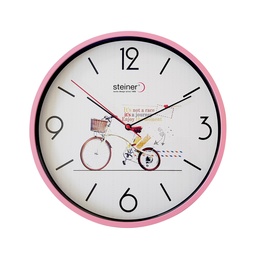 [STWA21-3364] Reloj pared Steiner rosa 30 cm STWA21-3364