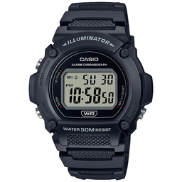 [W-219H-1A2VCF] Reloj CASIO HD DIGI RES BLK/YLW W-219H-1A2VCF