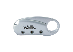 [A810615] CANDADO Wallis GANCHO 3 DISCOS PLATA  A810615