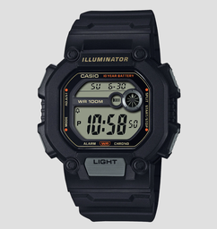 [W-737HX-1AVCF] HD DIGI RESIN L STRAP BLK CASIO W-737HX-1AVCF
