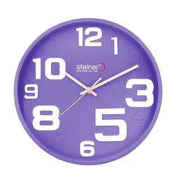 [STWA23-6126WM] RELOJ PARED ANA. PURP NUM. BLANCO 30.5CM Steiner STWA23-6126WM
