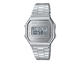 [A168WEM-7VT] Casio VINTAGE MIRROR FINISH D SS SIL A168WEM-7VT