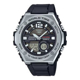 [MWQ-100-1AVCF] Casio METAL COVRD COMBI RES BLK/BLK MWQ-100-1AVCF