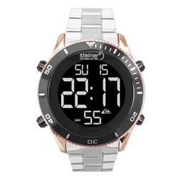 [ST22717WQ] RELOJ DIGITAL CABALLERO ACERO 3ATM GRIS STEINER ST22717WQ