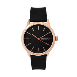 [ST23230WQ] RELOJ ANALOGO CABALLERO NEGRO STEINER ST23230WQ