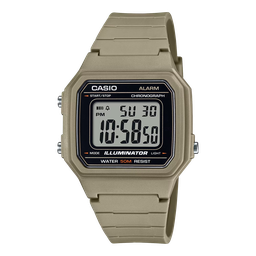 [W-217H-5AVCF] Reloj Casio Large Digi Resin TAN W-217H-5AVCF