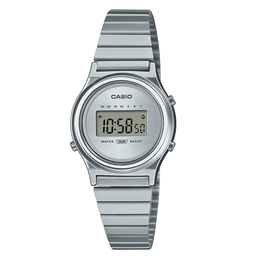 [LA700WE-7AVT] RELOJ VINTAGE ROUND DIGITAL PLATA / BLANCO, CASIO, LA700WE-7AVT