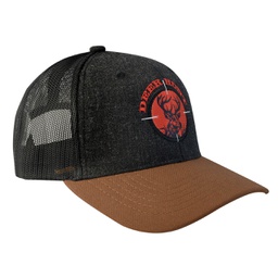 [C9209187] GORRA CON MALLA Y AJUSTADOR DE PLÁSTICO DEER HUNT NEGRO CAMEL WALLIS C9209187