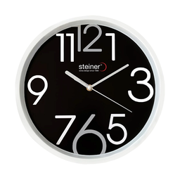 [STWA23-3152BK-H] Reloj de Pared | Análogo, Negro Ø 30 cm Steiner STWA23-3152BK-H
