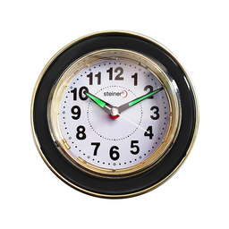 [ML10001BK] Reloj Despertador | Análogo Circular, Negro -ML10001BK