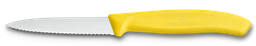 [6.7636.L118B] cuchillo legumbres SwissClassic, dentado, amar., 2 piezas Blister  6.7636.L118B