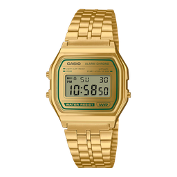 [A158WEGV-9ACF] Casio VINTAGE METAL DIGI GLD/GRN A158WEGV-9ACF