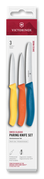 [6.7116.32C1] Swiss Classic, paring knife set, 3pcs, straight/wavy, yellow/orange/blue, box 6.7116.32C1