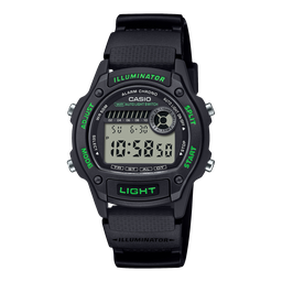 [W-220H-1A3VCF] MID-SIZE DIGI RESIN BLK/GRN W-220H-1A3VCF