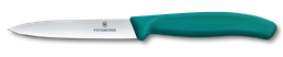 [6.7704.C1] Swiss Classic, paring knife, 10cm, straight, pointed tip, green 6.7704.C1