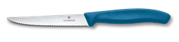 [6.7232.C1] Swiss Classic, steak &amp; pizza knife, 11cm, wavy, blue 6.7232.C1