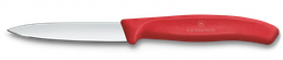 [6.7601.C1] Swiss Classic, paring knife, 8cm, straight, pointed tip, red 6.7601.C1