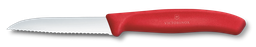 [6.7431.C1] Swiss Classic, paring knife, 8cm, wavy, red 6.7431.C1