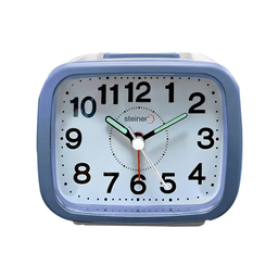 [TB208BL] RELOJ DESPERTADOR ANÁLOGO,8.6C,LUZ,AZUL TB208BL