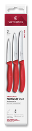 [6.7116.34C1] Swiss Classic, paring knife set, 3pcs, straight/wavy, green/red/black, box 6.7116.34C1