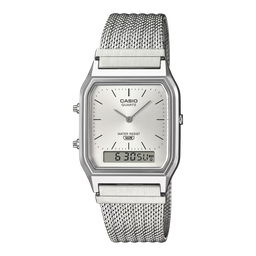 [AQ-230EM-7ACF] VINTAGE METAL AD SIL/WHT CASIO AQ-230EM-7ACF