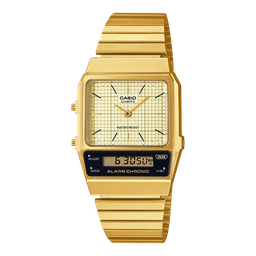 [AQ-800EG-9ACG] VINTAGE ANA-DIGI METAL GLD CASIO AQ-800EG-9ACG