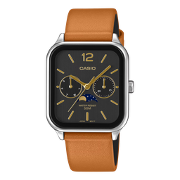 [MTP-M305LC-1AVCF] ANA MOON PHASE LEATHER BRN/BLK CASIO MTP-M305LC-1AVCF