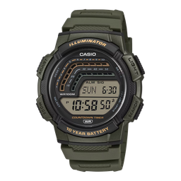 [WS-1800-3AVCF] COUNT DOWN TIMER DIGI RESIN GR CASIO WS-1800-3AVCF
