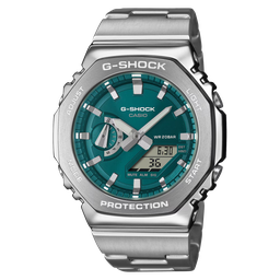 [GM-2110D-3A1CR] G-Shock AD SS SIL/GRN CASIO GM-2110D-3A1CR