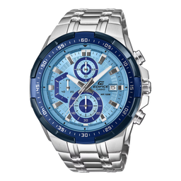 [EFR-539DE-2AVCR] CASIO EDIFICE ANA SS METAL SIL/LBLU EFR-539DE-2AVCR