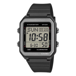 [W-221H-1AVCF] CASIO 10 YR DIGI RESIN BLK W-221H-1AVCF