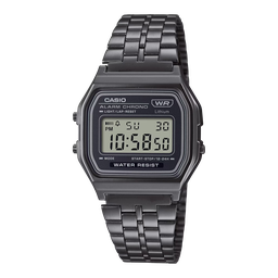 [A158WETB-1ACF] VINTAGE D METAL BLK/BLK A158WETB-1ACF Casio