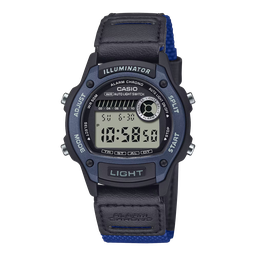 [W-220HF-2AVCF] MID-SIZE DIGI CLOTH BLU W-220HF-2AVCF Casio
