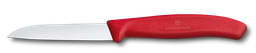 [6.7401.C1] Swiss Classic, paring knife, 8cm, straight, red 6.7401.C1