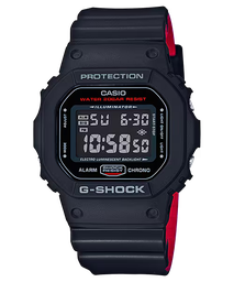 [DW-5600HR-1CR] Reloj Casio GS LayerColor DigiResin BlkRed DW-5600HR-1CR
