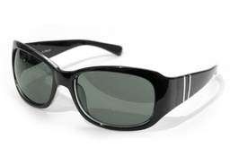 [S2003145] Lentes armazón negro, micas humo espejo, Wallis