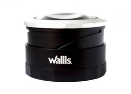 [LU270309] Lupa de 3x y 5x, con zoom 5x y 7x, con luz LED, negro, Wallis