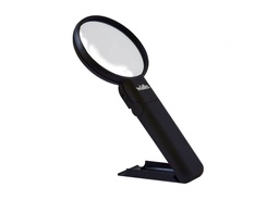 [LU270308] Lupa multi-ángulo de 2x y 4x, con luz LED, negro, Wallis
