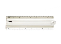 [LU270606] Lupa/regla plegable de 2x, transparente, Wallis